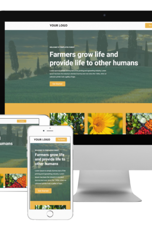 Agronomy Agriculture Unbounce Template
